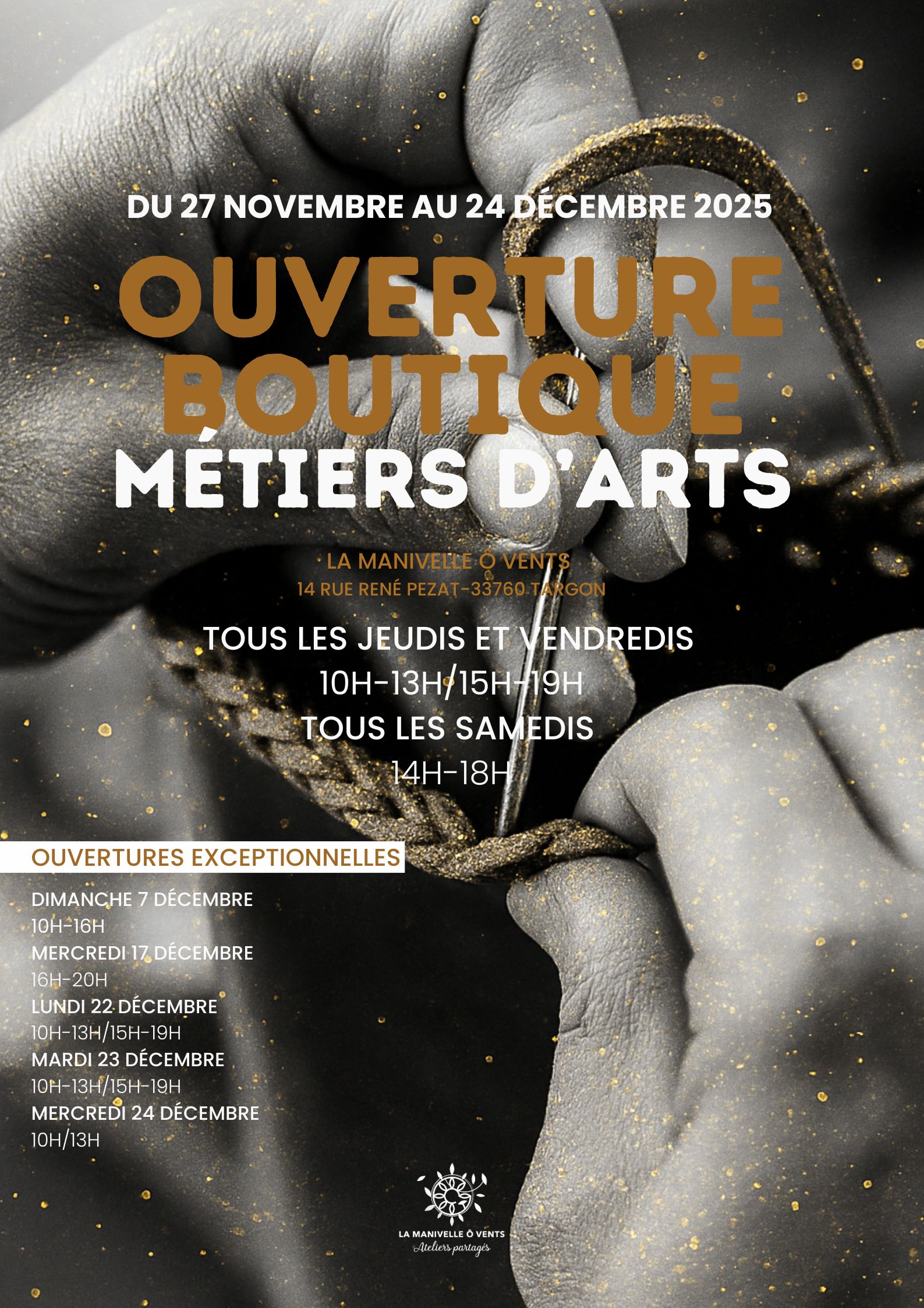 Ouverture boutique métiers d’art
