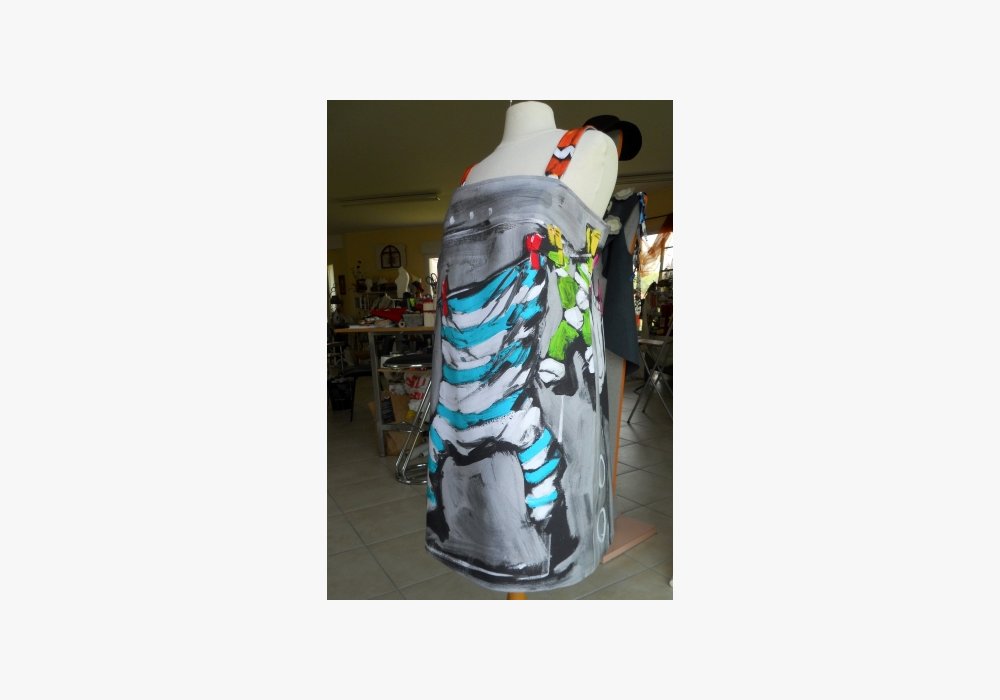 GAUTHIER Marie-Josée / Marie en Soie - robe sac à partir d’un textile original