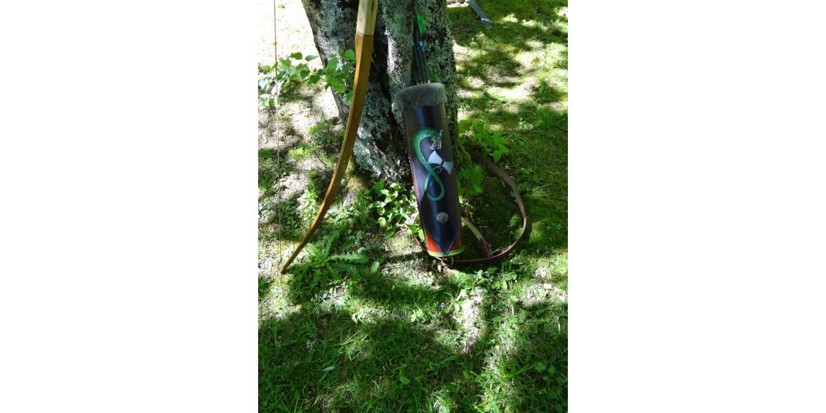 Carquois dorsal en cuir personnalisation 