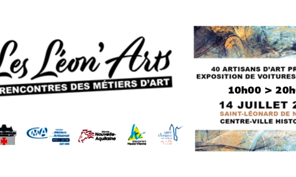 LÉON’ARTS,  1ère édition des rencontres métiers d’art avec ses 40 professionnels et 30 véhicules anciens