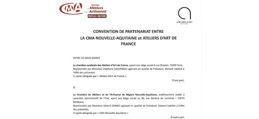 Convention de Partenariat Cma NA - AAF