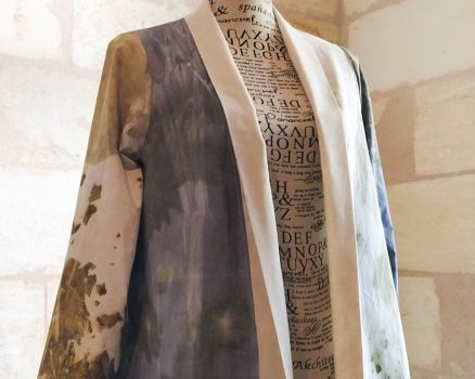Veste en éco print