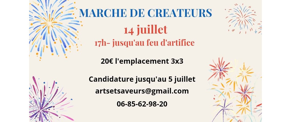 Appel à candidatures - marché de createurs 