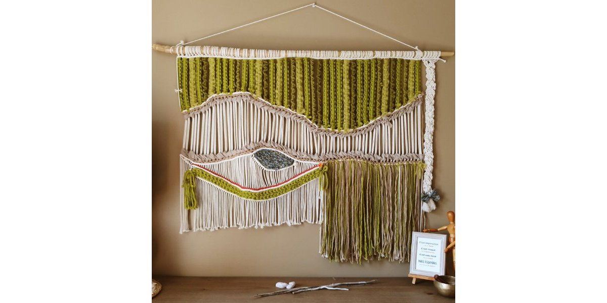 Macramé collection Sweet mood - XL vert