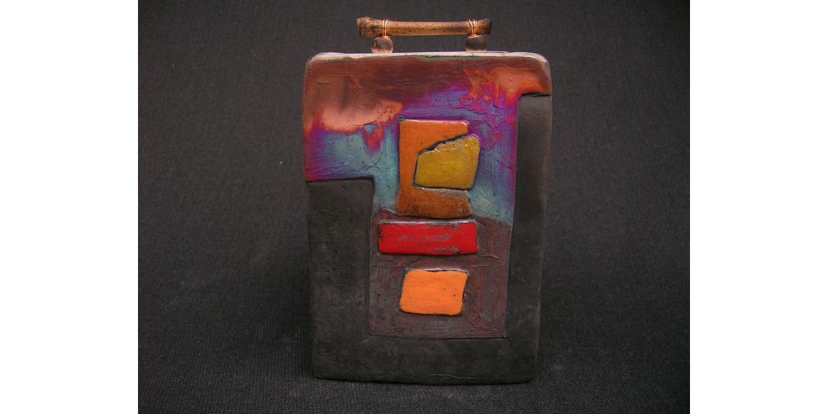 Boîte raku colorée