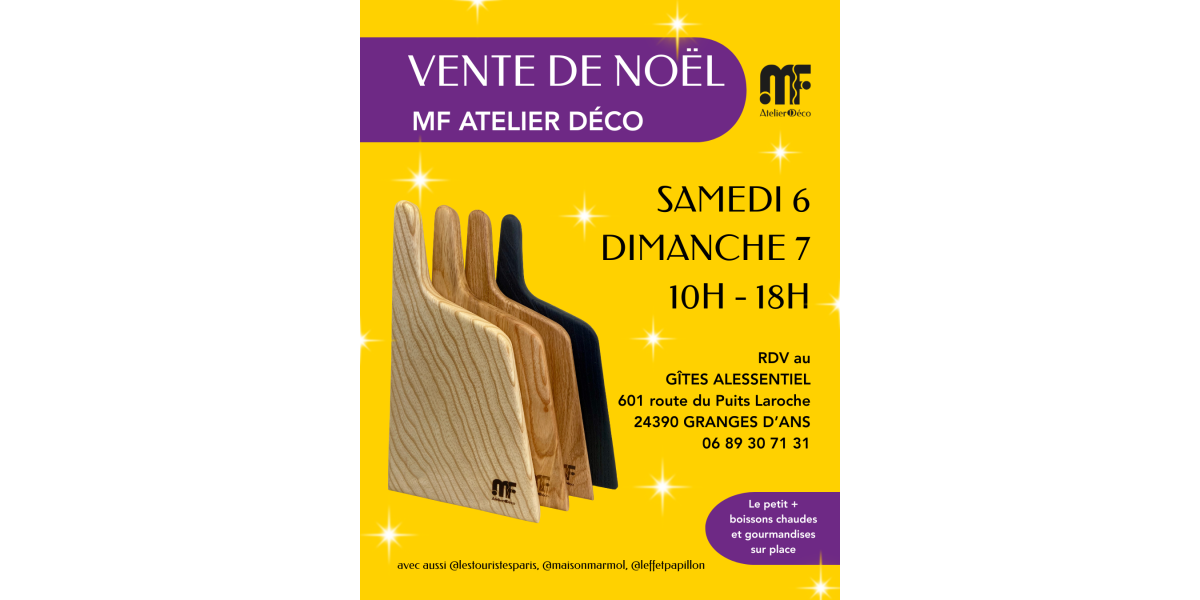 VENTE DE NOËL chez MF ATELIER DÉCO