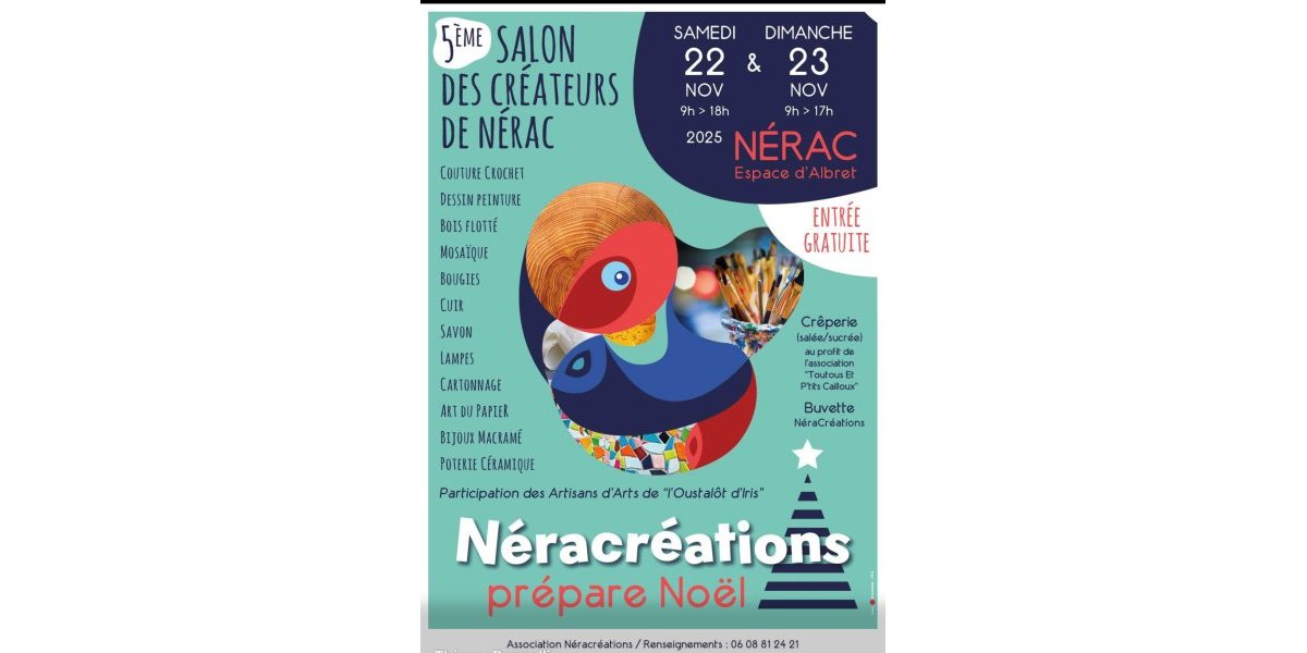 5ème salon des créateurs de Nérac