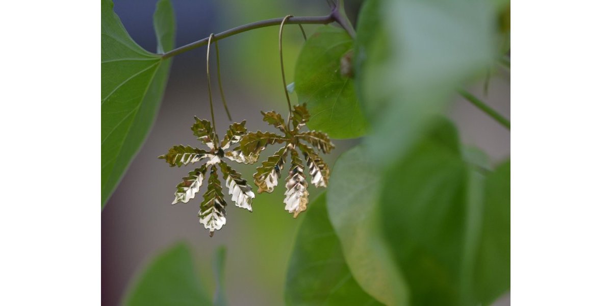 Boucles feuilles de Marronnier - inspiration grecque