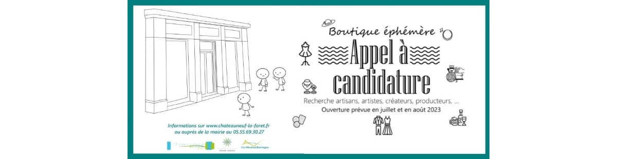 Boutique estivale à Châteauneuf-la-Forêt