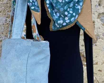 Chèche et sac velour