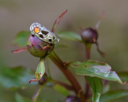 bague fleur d’ambre - inspiration médiévale