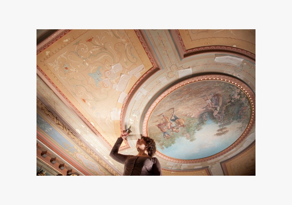 Sandrine RONGIER / ATELIER POLYCHROMIES - a - Restauration d’un plafond peint