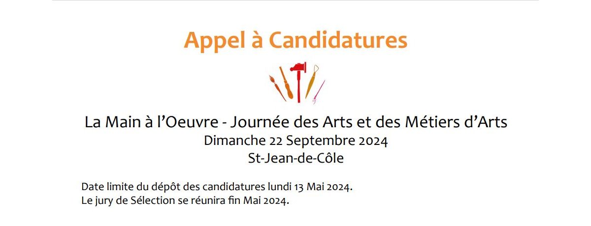 Journée des Arts et Métiers d’Arts