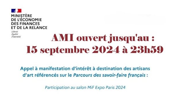 AMI MIF Expo 2024 réservé aux artisans d’art ...