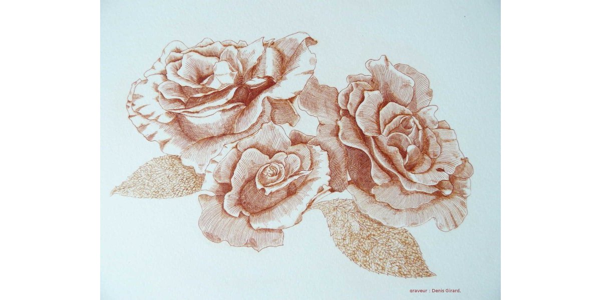 Denis Girard - gravure taille douce sur cuivre - 