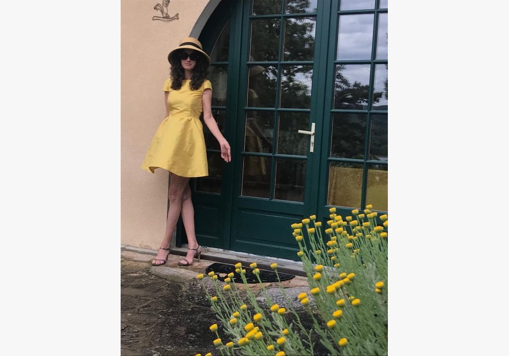 Robe de cocktail en taffetas