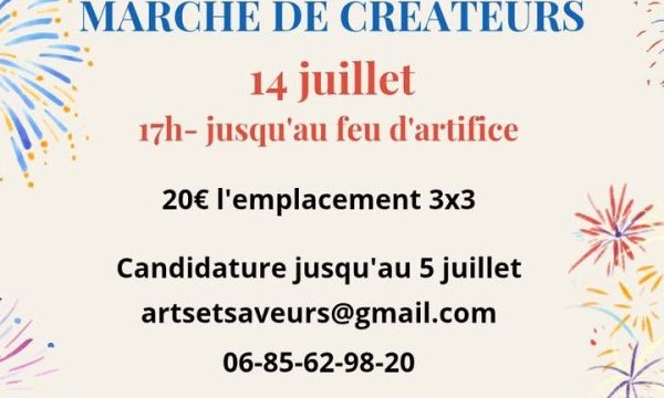 Appel à candidatures - marché de createurs 