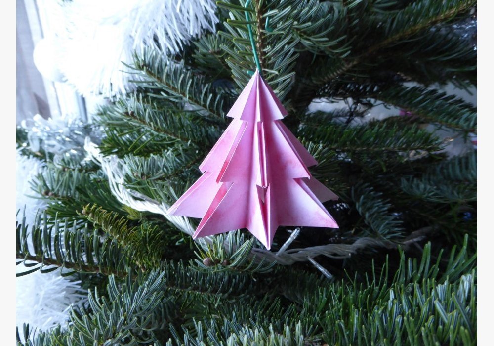 Déco Noël Sapin en origami