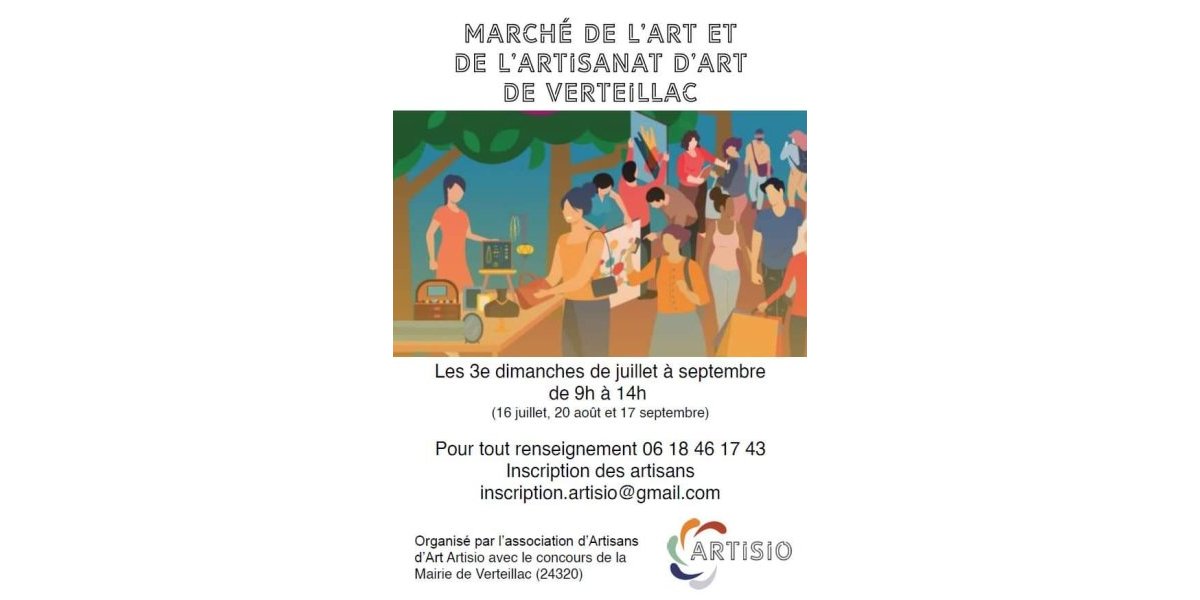 Appel à candidatures marché de l’art et de l’artisanat d’art 