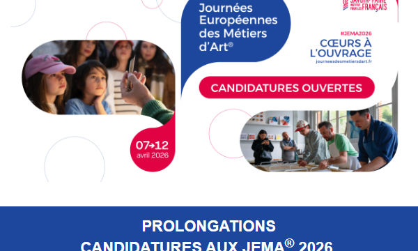 PROLONGATIONS  CANDIDATURES AUX JEMA® 2026 