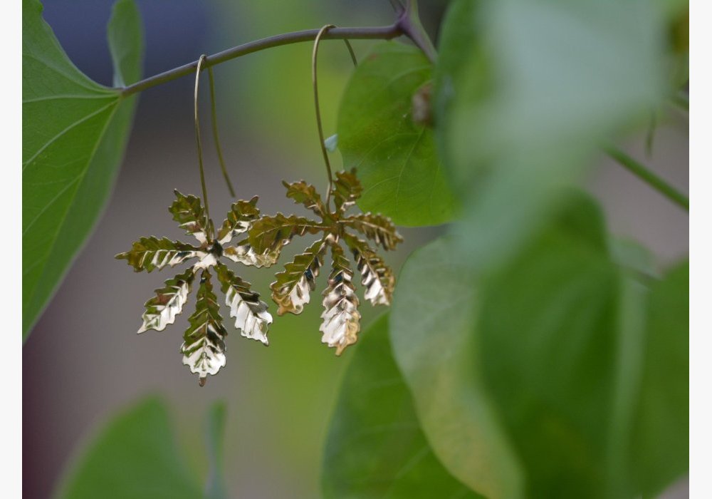 Boucles feuilles de Marronnier - inspiration grecque