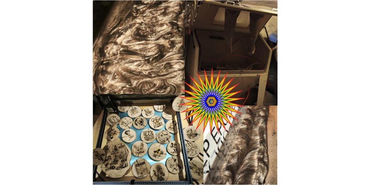 Gravure, résine époxy, sablage