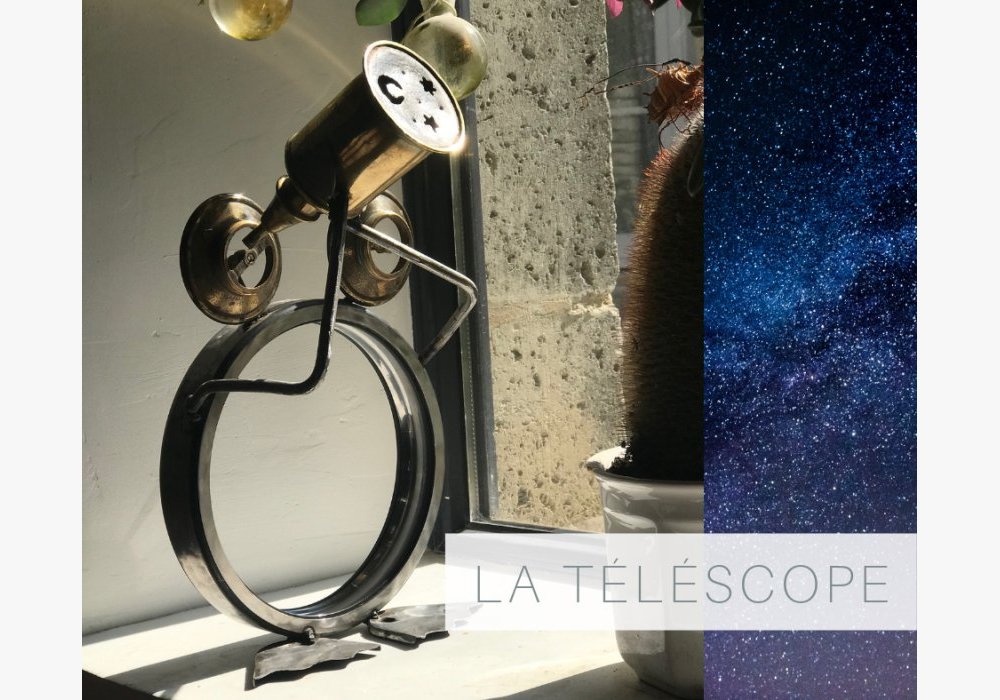 sculpture LA GRENOUILLE TELESCOPE
