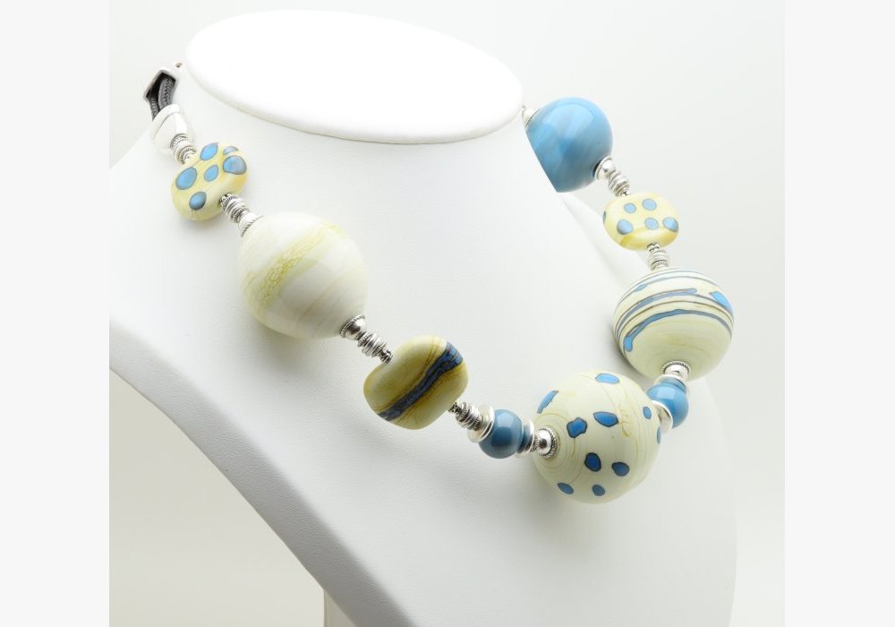 collier perles creuses
