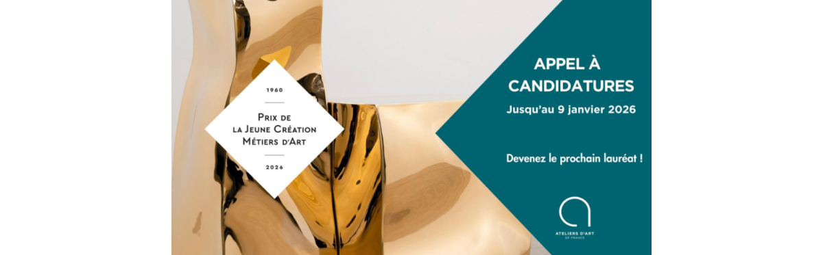 Prix de la Jeune Création Métiers d’Art 2026