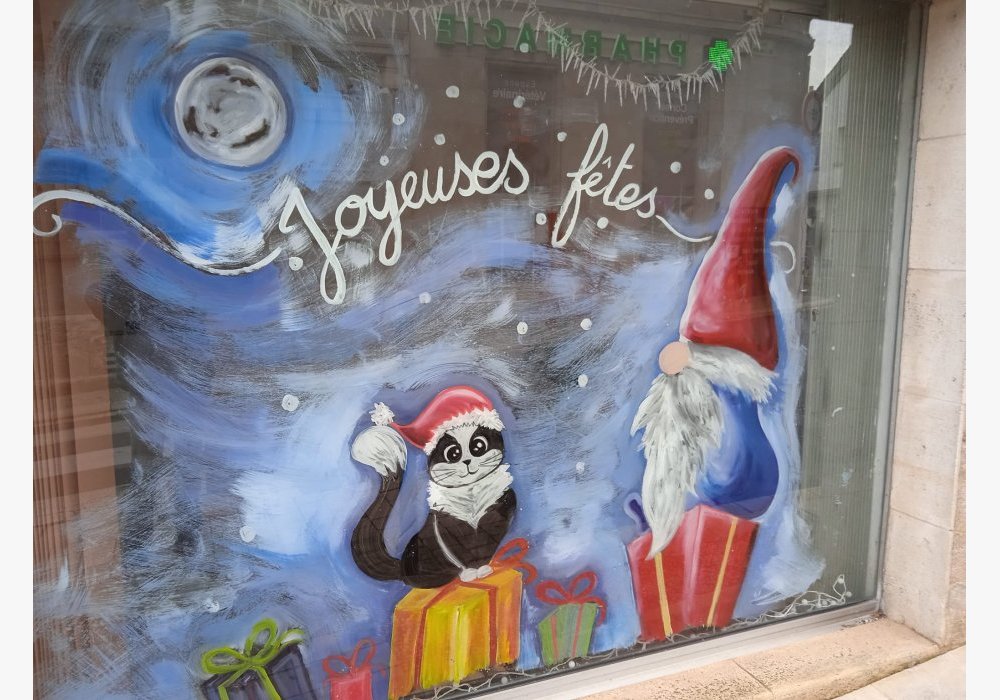 Peinture sur vitrine