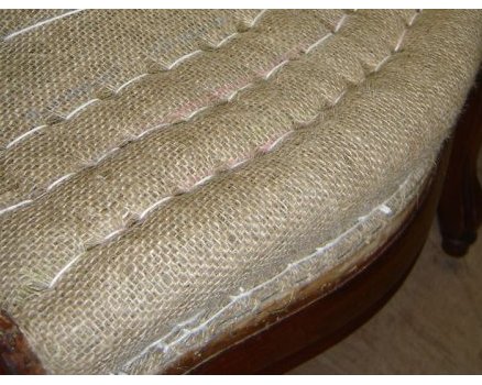 Aperçu de la garniture piquée de canapé à vague Louis-Philippe