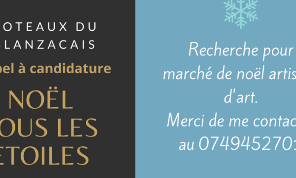 Recherche artisans d’art pour marché de noël 