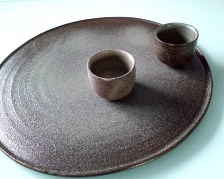 Plat 31cm + petit gobelet