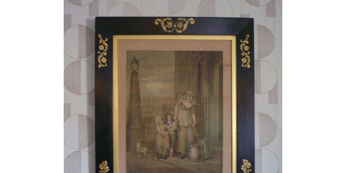 Restauration dorure gravure anglaise 