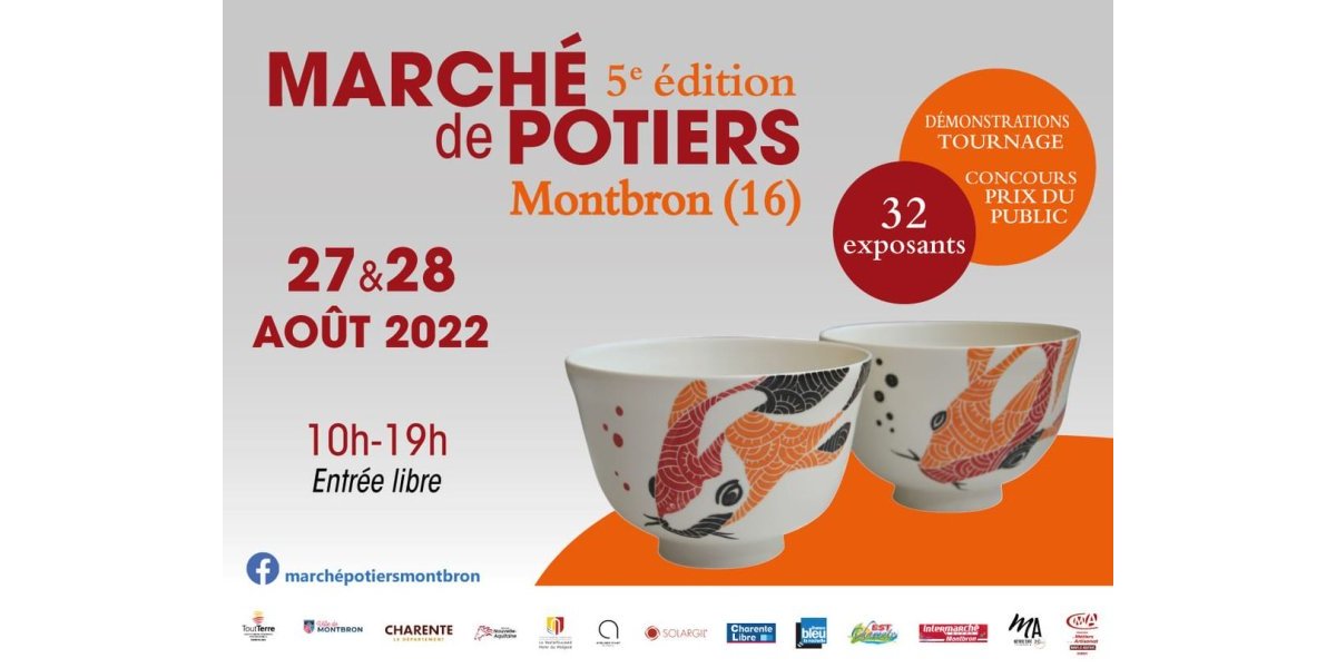 27&28 aout 2022 - 5ème Marché de potiers de Montbron (Charente)