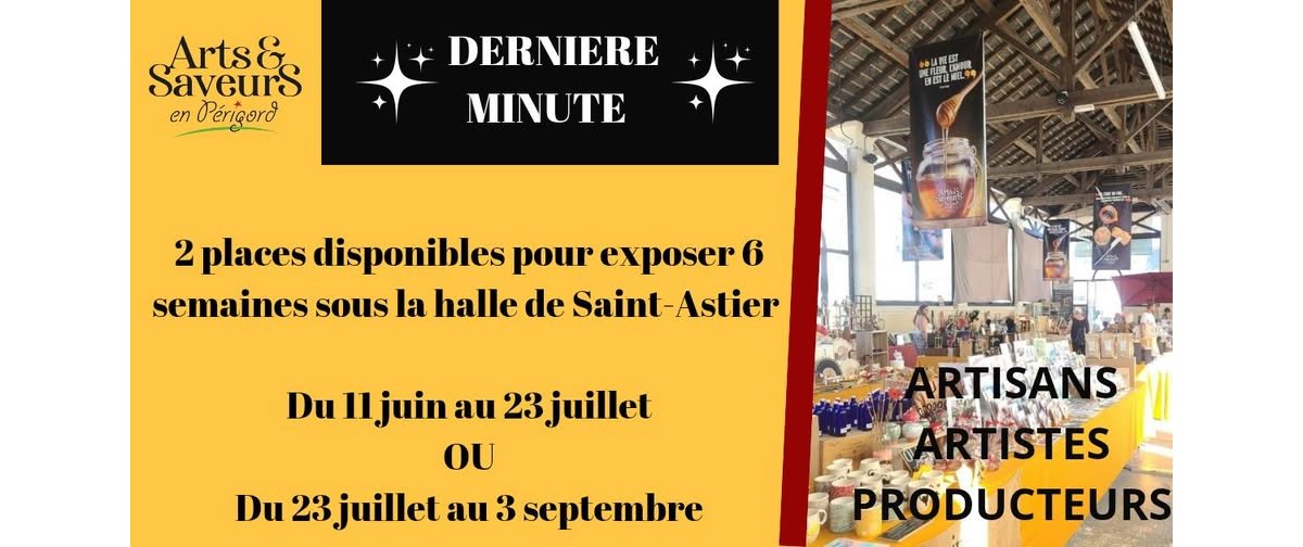 Urgent - Appel à candidatures expo Arts et Saveurs En Périgord