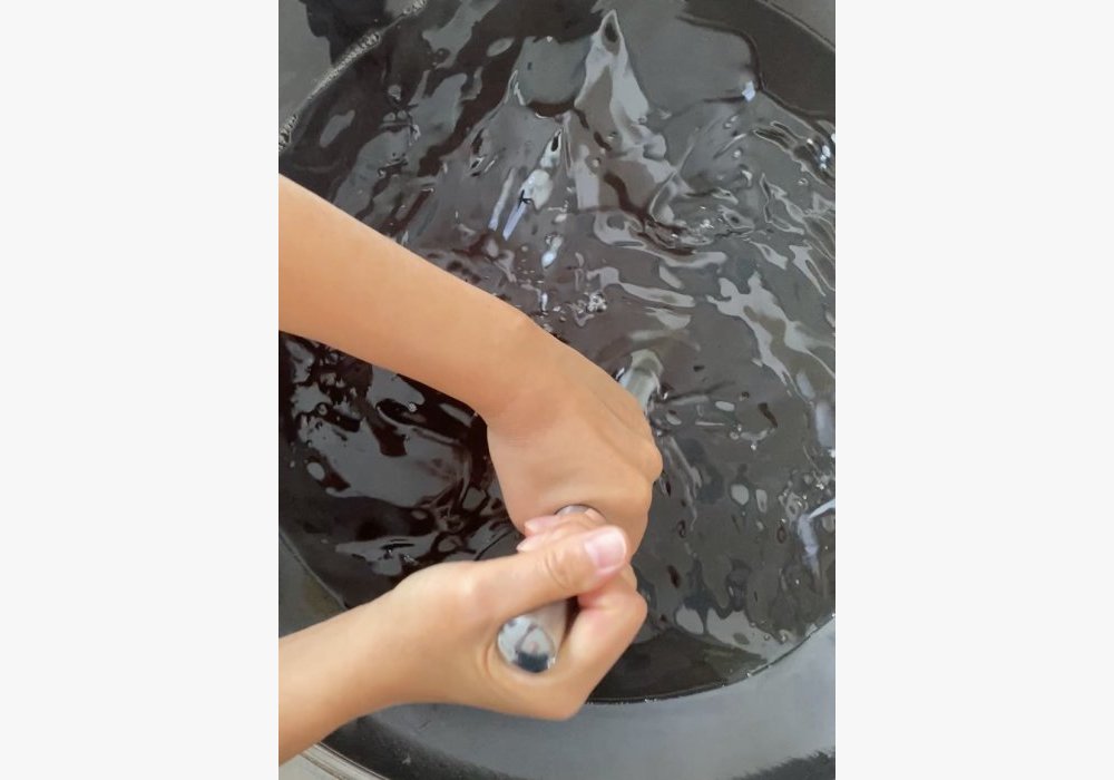 Cire végétale fondue