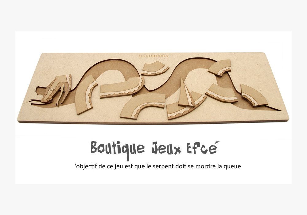 l’objectif de ce jeu est que le serpent doit se mordre la queue