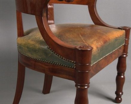 Fauteuil de bureau en acajou